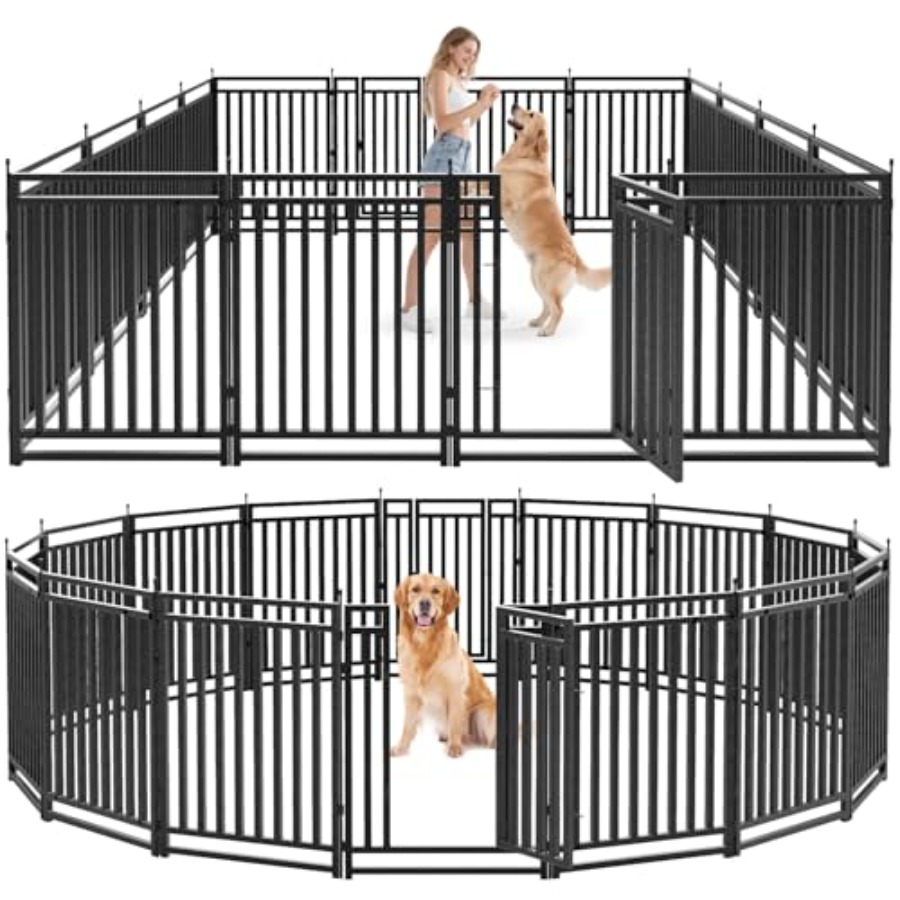 حظيرة متنقلة للكلاب للاستخدام  - مراجعة Outdoor Camping Dog Fence وسعره