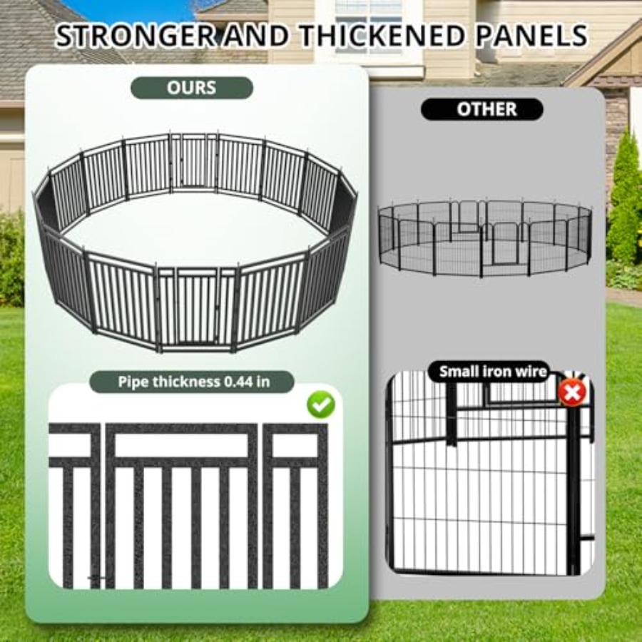 حظيرة متنقلة للكلاب للاستخدام  - مراجعة Outdoor Camping Dog Fence وسعره