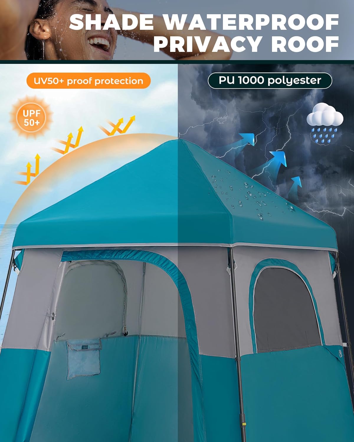 خيمة استحمام محمولة للخصوصية،  - مراجعة Outdoor Und Camping وسعره