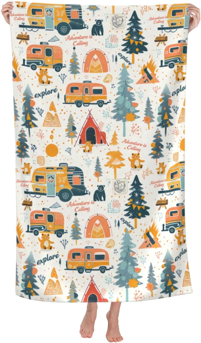 منشفة شاطئ للتخييم والمغامرات، - مراجعة Camp Towel Microfiber وسعره