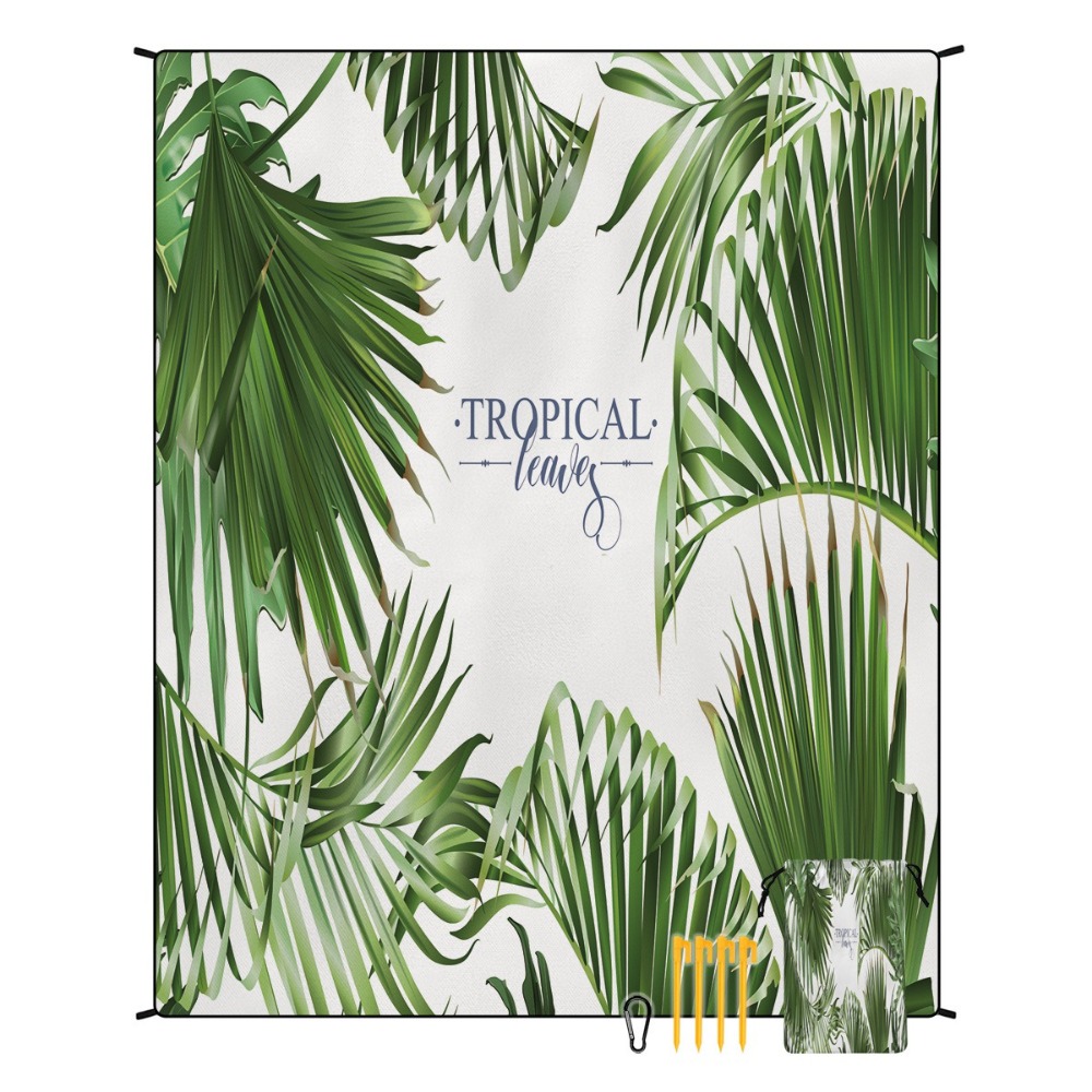 منشفة شاطئ بتصميم شجرة النخيل  - مراجعة Camp Towel Microfiber وسعره