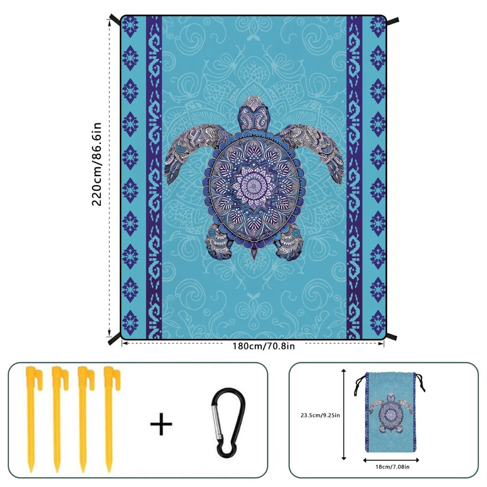 منشفة شاطئ بتصميم شجرة النخيل  - مراجعة Camp Towel Microfiber وسعره