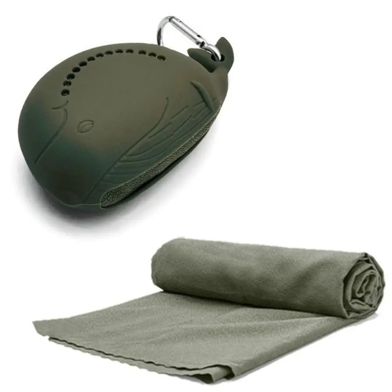 حافظة سيليكون محمولة ومنشفة خف - مراجعة Camp Towel Microfiber وسعره