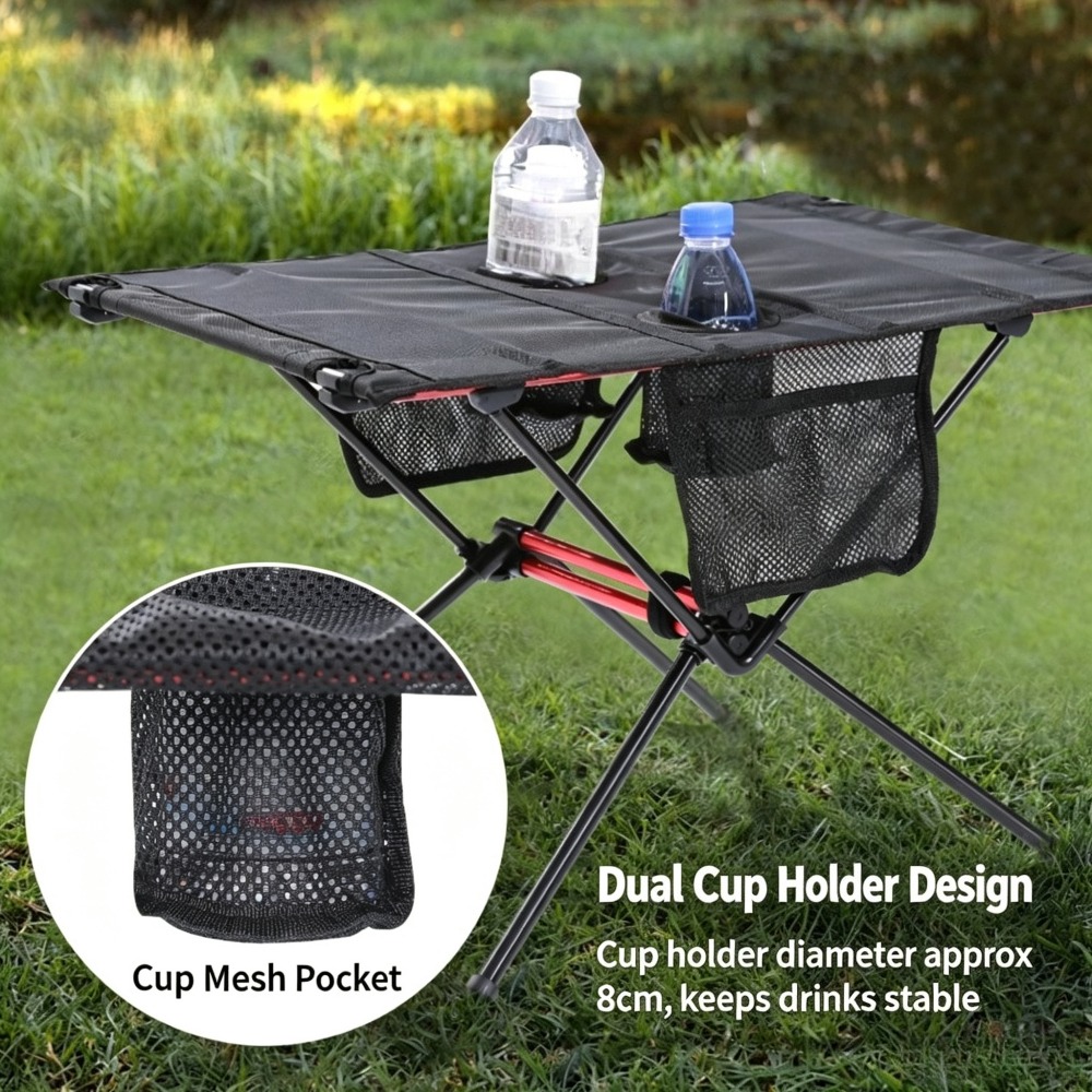 طاولة خفيفة الوزن للغاية قابلة - مراجعة Outdoor Camping Table With Storage وسعره