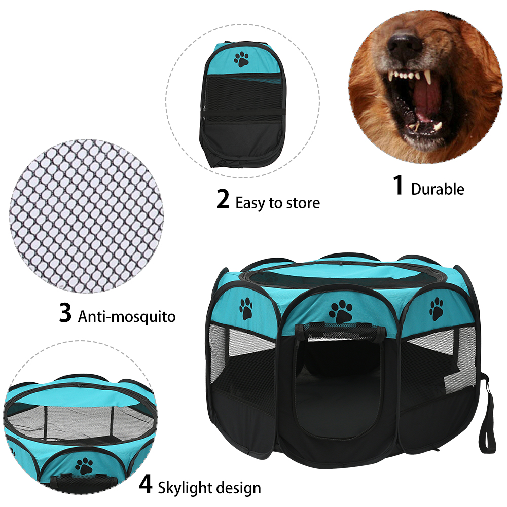 للطي خيمة للحيوانات الأليفة بي - مراجعة Outdoor Camping Dog Fence وسعره