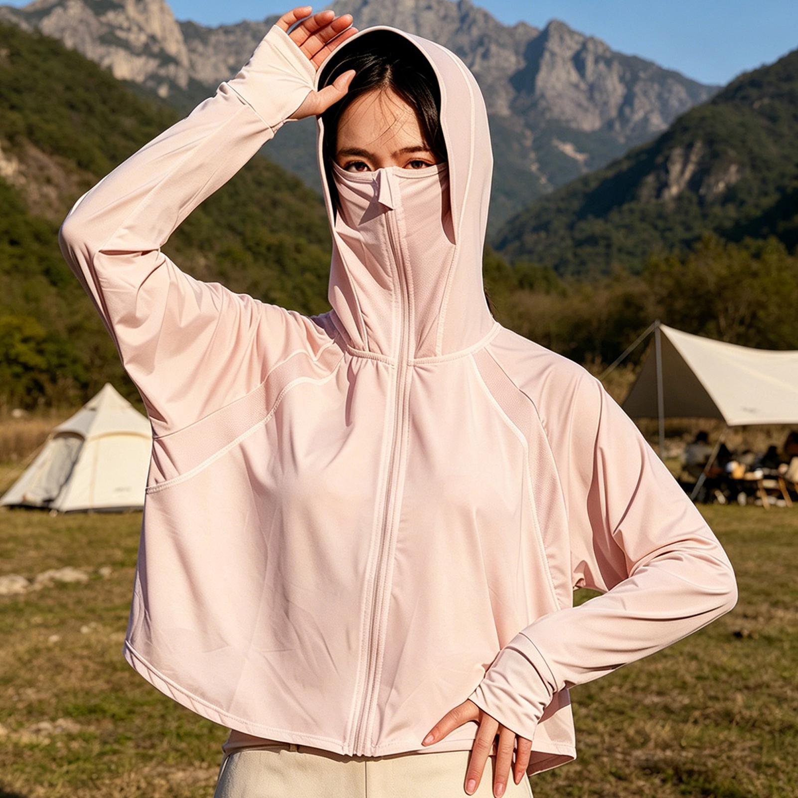سترة واقية من الشمس بأكمام طوي - مراجعة Outdoor Camping Jacket وسعره